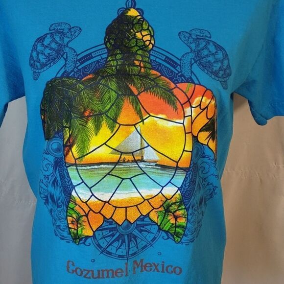 Cozumel Mexico "Turtle" Women's Tee - Picture 2 of 6